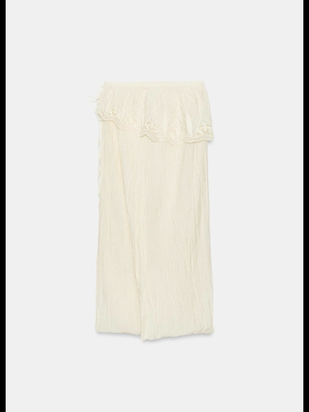 ZARA ZW Collection Embroidered Sash MIDI Skirt NWT❗️ - Picture 3 of 5